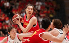中國女籃三連勝，張子宇、韓旭共得36分。