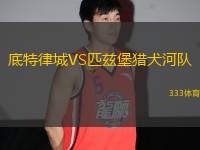 底特律城VS匹茲堡獵犬河隊